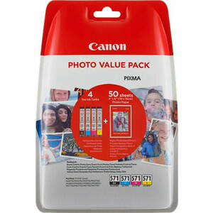 Canon XL CLI-571 C/M/Y/BK PHOTO VALUE Multi pack kép