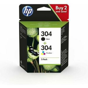 HP 3JB05AE sz. 304 multipack fekete + tri-color kép