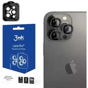 TEMPERED KIJELZŐVÉDŐ FÓLIA 3MK Lens Protection Pro iPhone 13 Pro / 13 Pro Max graphite gray Camera lens protection with mounting frame 1 pc. kép