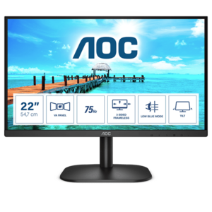 AOC 21.5 FullHD VA monitor (22B2H/EU) fekete kép
