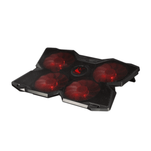 KONIX DRAKKAR Stormur 13 - 17, 3 Notebook Hűtőpad + Állvány (KX-GLC-PC) Fekete-Piros kép
