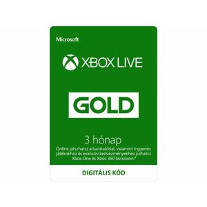 Xbox Live Gold 3 Hónapos Előfizetés (Termékkulcs) kép