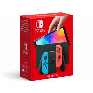 Nintendo Switch Konzol OLED Modell Neon Red and Blue Set (NSH007) kép