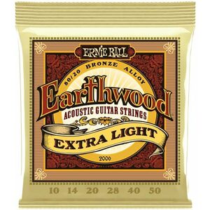 Ernie Ball 2006 Earthwood 80/20 Bronze Extra Light kép