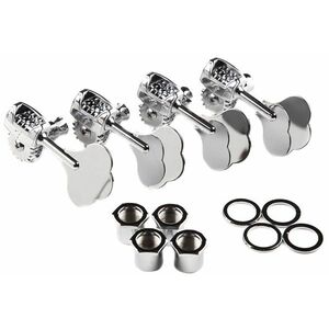 Fender Deluxe "F" Stamp Bass Tuning Machines, (4), Chrome kép