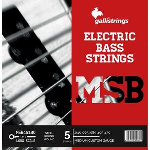 Galli MSB Steel 5 Electric Bass MEDIUM CUSTOM MSB45130 kép