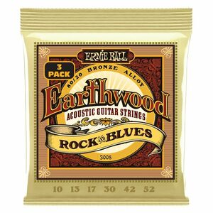 Ernie Ball 3008 Earthwood Rock & Blues 80/20 Bronze 3-Pack kép