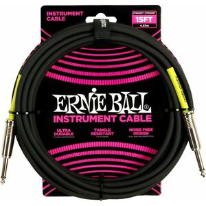 Ernie Ball Instrument Cable 15' Black kép