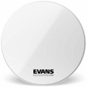 Evans BD28MS1W MS1 Marching Bass White 28" Menethangszer bőr kép