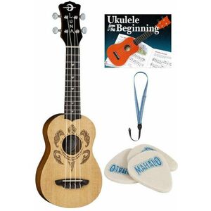 Luna UKE-HONU-SPR SET Szoprán ukulele Hawaiian Turtle Design kép
