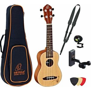 Ortega RU5-SO Deluxe SET Szoprán ukulele Natural kép