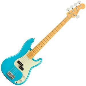 Fender American Professional II Precision Bass V MN Miami Blue kép