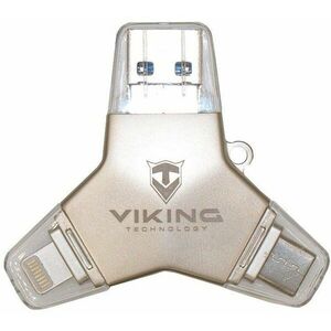 Viking USB 3.0 Pendrive 4in1 64GB ezüst kép