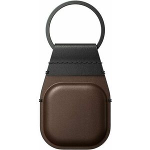 Nomad Leather Keychain Brown AirTag kép