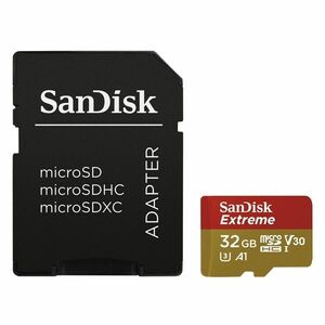 SanDisk microSDHC Extreme 32GB + Adapter (173420) kép