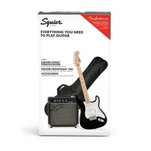 Fender Squier Sonic Stratocaster Pack BLK 10G kép