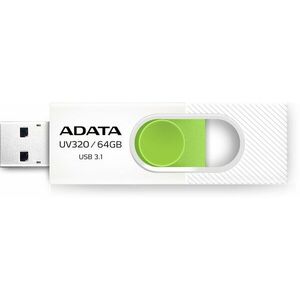 ADATA UV320 64GB, fehér-zöld kép