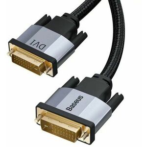 Baseus Enjoyment Series DVI male / DVI male kábel kétirányú átvitelhez 1 m, szürke kép