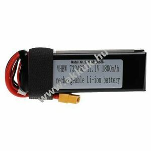 Helyettesítő modell / RC Akku 11.1V, Li-Polymer, 1800mAh, XT60 csatlakozó, 108mm x 36mm x 21mm kép