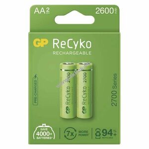GP ReCyko HR6 (AA) ceruza akku 2600mAh 2db/csomag kép