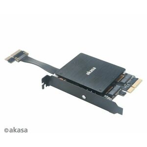 AKASA Dual M.2 PCIe SSD adapter kép