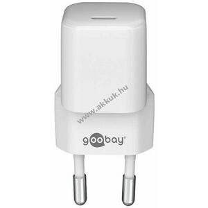Goobay USB-C PD (Power Delivery) gyorstöltő 30W, fehér - A készlet erejéig! kép