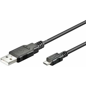 Goobay USB kábel 2.0 micro USB csatlakozóval 1, 8m fekete - Kiárusítás! - A készlet erejéig! kép