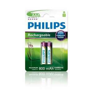 Philips Elem tölthető aaa 800 mah 2-bliszter R03B2A80/10 kép