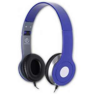 Rebeltec CITY 3.5mm kék vezetékes mikrofonos fejhallgató kép