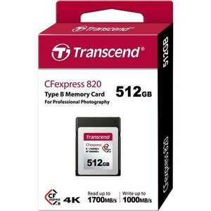 Transcend CFexpress 820 memóriakártya 512 GB NAND kép