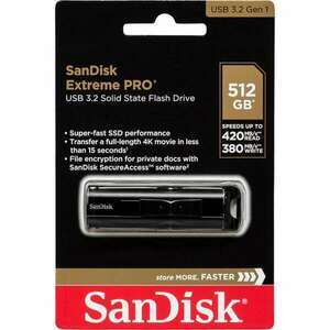 SanDisk Extreme PRO USB flash meghajtó 512 GB USB A típus 3.2 Gen... kép