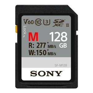 Sony 128GB SDXC memóriakártya UHS-II Class 10 kép
