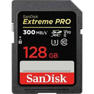SanDisk Extreme PRO 128 GB SDXC UHS-II Class 10 memóriakártya kép
