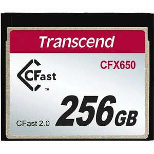 Transcend CFX650 256 GB CFast 2.0 MLC memóriakártya kép