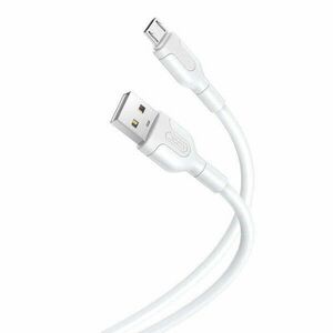 Cable USB to Micro USB XO NB212 2.1A 1m (white) kép