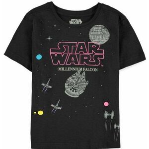 Star Wars - Millennium Falcon + Death Star - gyerek póló kép