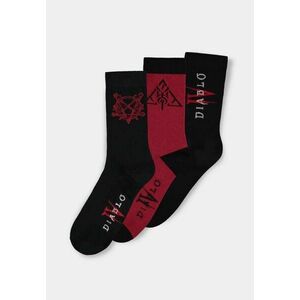 Diablo IV - Hell - 3x ponožky (43-46) kép