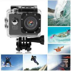 FULL HD vízálló sportkamera 1080P – kerékpárra és sisakra rögzíth... kép