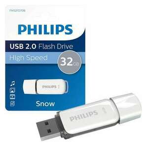 Philips Pendrive USB 2.0 32GB Snow Edition fehér-szürke kép