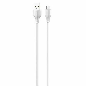 USB to Micro USB cable LDNIO LS542, 2.1A, 2m (white) kép