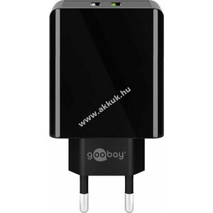 Goobay dupla USB gyorstöltő, fekete kép