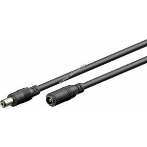 Goobay DC-hosszabbító kábel - átmérő 5, 5 x 2, 1mm - 3m fekete kép