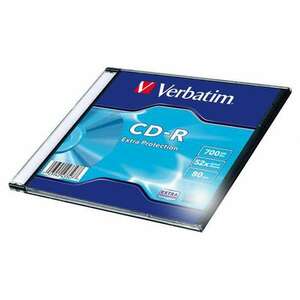 VERBATIM CD-R lemez, 700MB, 52x, 1 db, vékony tok, VERBATIM "DataLife" kép