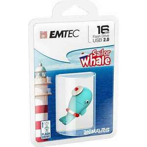 EMTEC Pendrive, 16GB, USB 2.0, EMTEC "Whale" kép