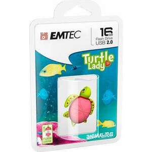 EMTEC Pendrive, 16GB, USB 2.0, EMTEC "Lady Turtle" kép
