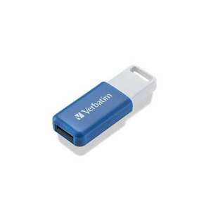 VERBATIM Pendrive, 64GB, USB 2.0, VERBATIM "Databar", kék kép