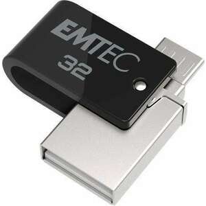 EMTEC Pendrive, 32GB, USB 2.0, USB-A/microUSB, EMTEC "T260B Mobile&Go" kép