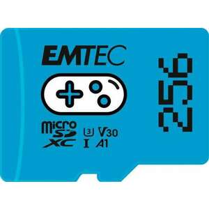 EMTEC Memóriakártya, microSD, 256GB, UHS-I/U3/V30/A1, EMTEC "Gaming" kép