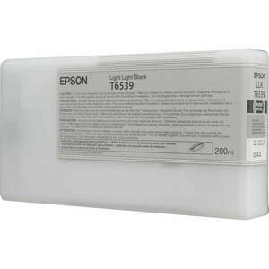 Epson T6539 Light Light Black tintapatron eredeti 200 ml C13T653900 kép