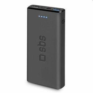 SBS Powerbank 10000 mAh, 2x USB, 2, 1 A, fekete kép